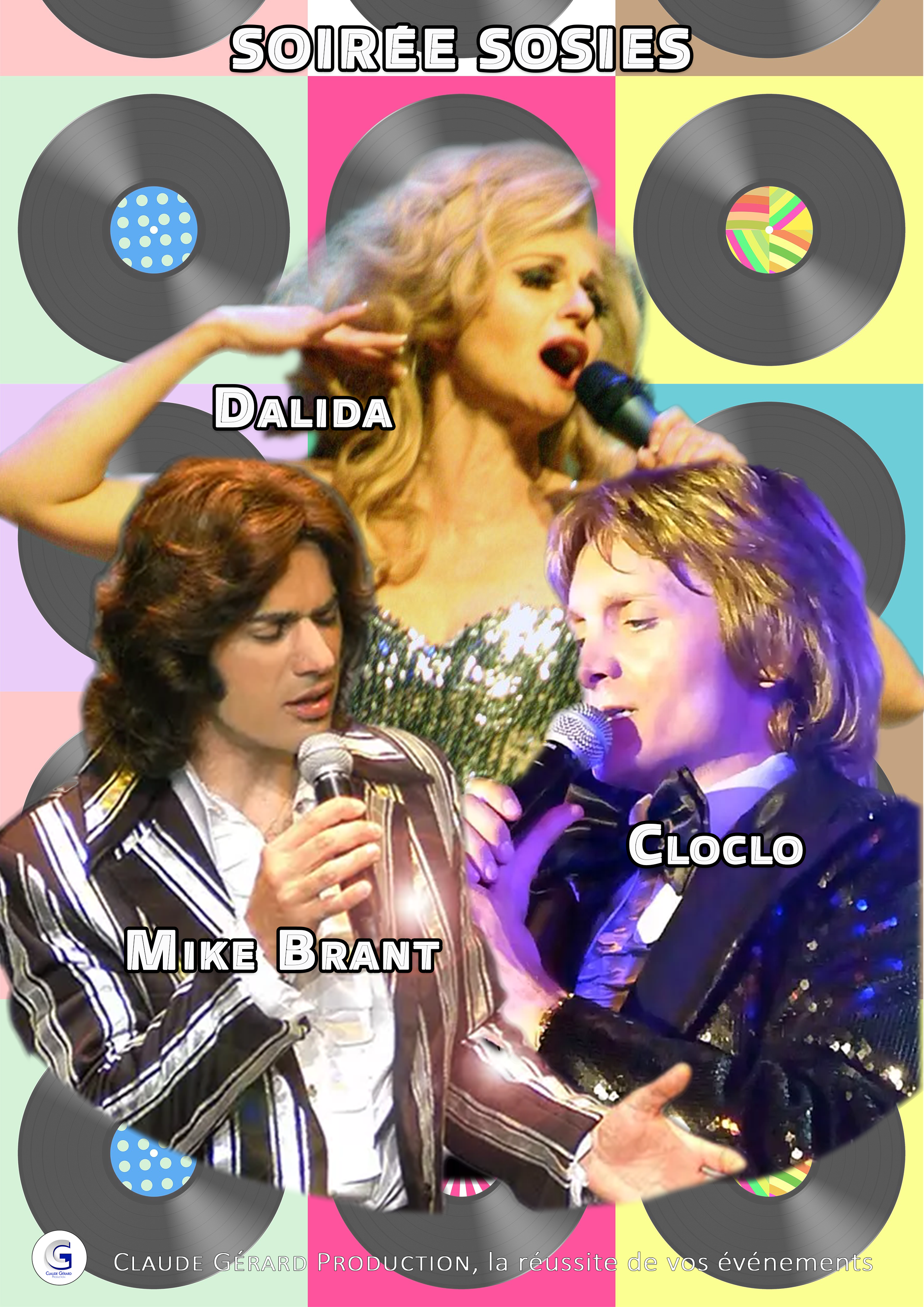 Claude Gérard Production présente sosie mike brant claude francois